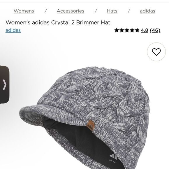 Adidas Women's Gray Brimmer Hat - Picture 3 of 4